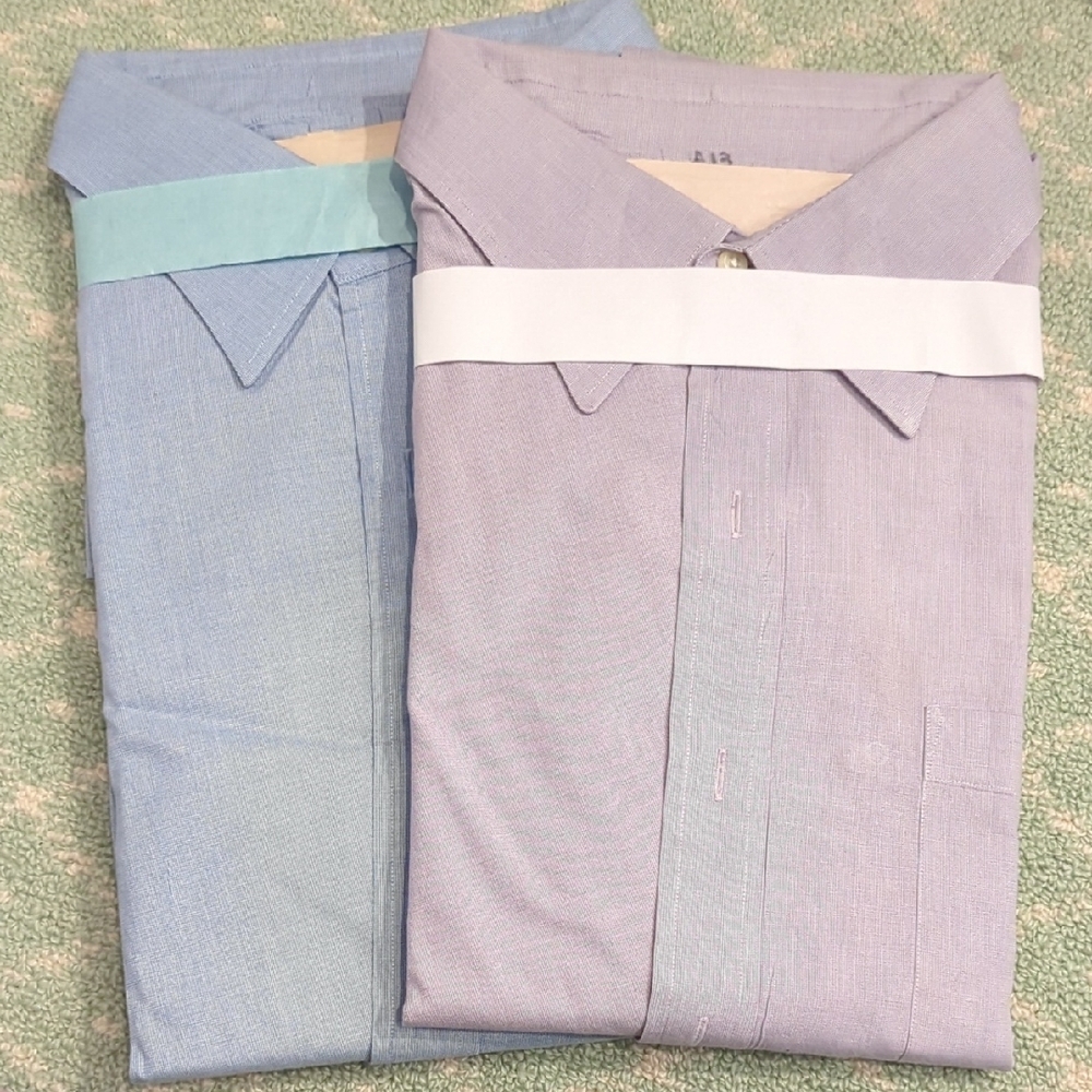 Men's Blue and Gray Dress Shirts